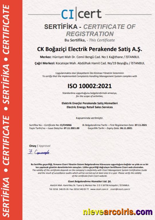Turkey Cicert certificate
